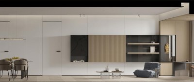 现代客餐厅3D模型下载